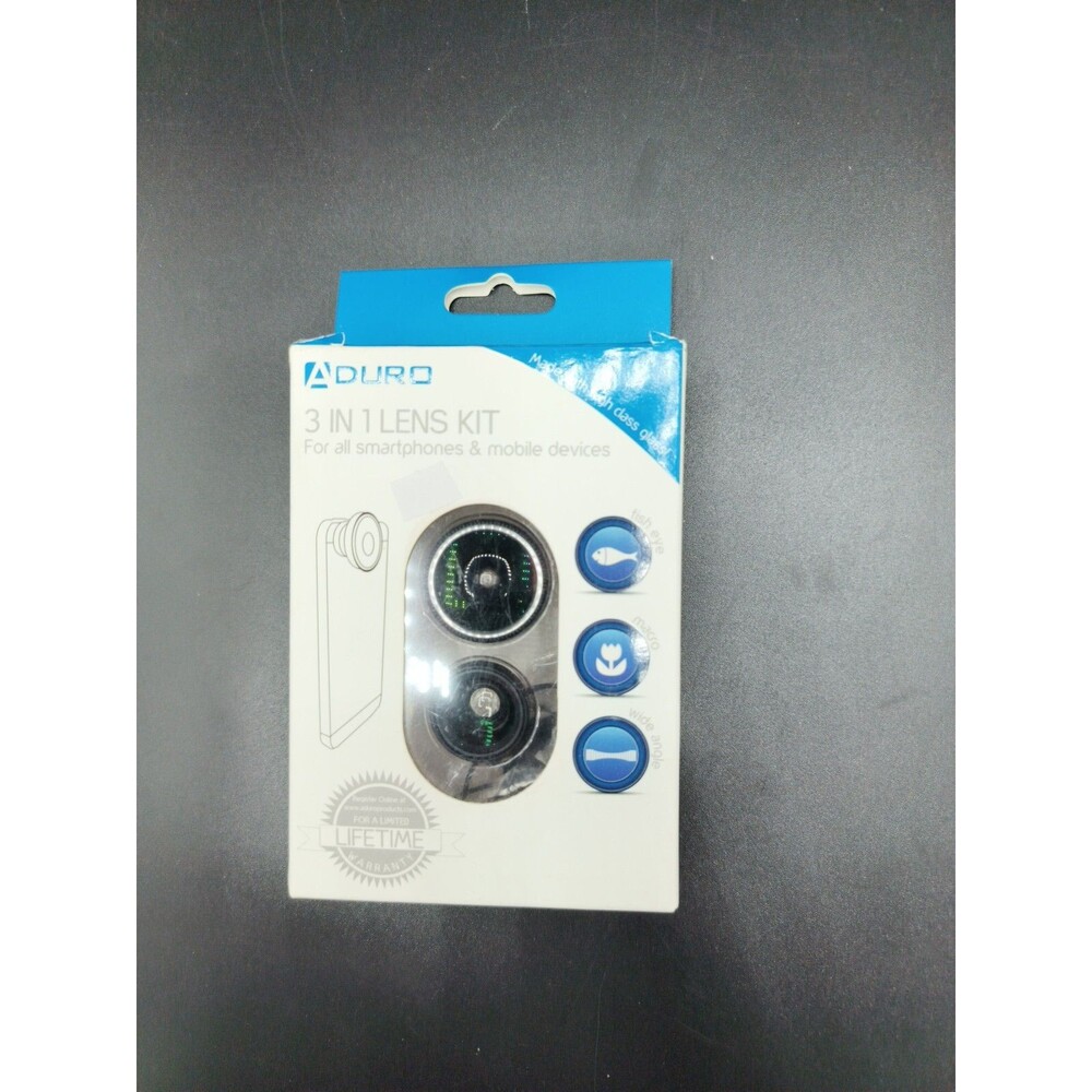 Aduro U-Snap 3 in 1 Detachable Cell Phone Lens Kit w/ 180 Degree Range